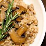 Hearty Barley Risotto with Mushrooms and Fresh Thyme Flair