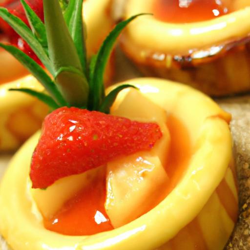 Tropical Delight: Mini Pineapple Upside-Down Cheesecakes!
