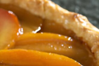 Classic French Apple Tart Glazed with Sweet Apricot Shine