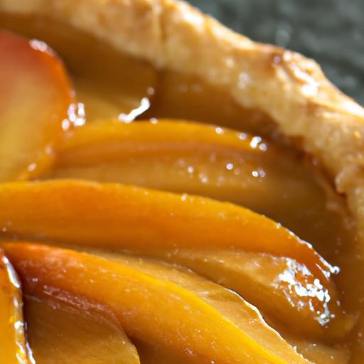 Classic French Apple Tart Glazed with Sweet Apricot Shine