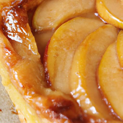 Classic French Apple Tart Glazed with Sweet Apricot Shine