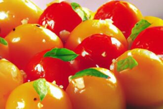 Delectable Cheese Spheres Paired with Ethereal Tomato Air