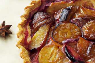 Tangy Plum & Spiced Cardamom Tart: A Flavorful Delight