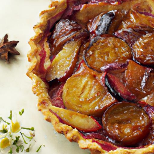 Tangy Plum & Spiced Cardamom Tart: A Flavorful Delight