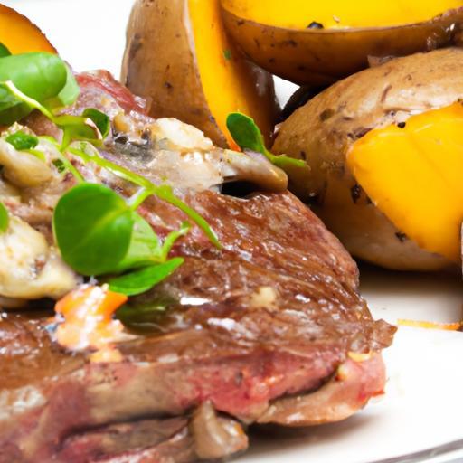 Savor Garlic Butter Steak Bites with Crispy Potatoes Delight