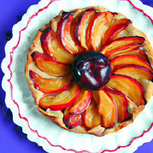 Tangy Plum & Spiced Cardamom Tart: A Flavorful Delight