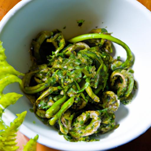 Savor Spring's delight: The Art of Sautéed Fiddlehead Ferns