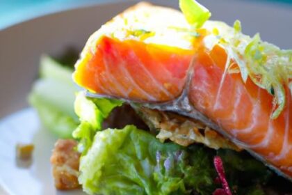 Perfectly Crisped Salmon Meets Refreshing Fennel Salad Delight