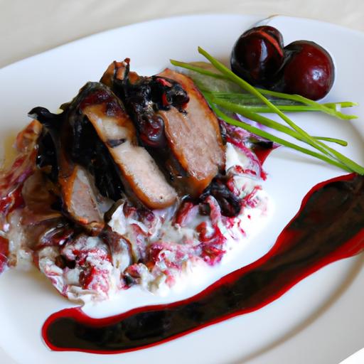 savor Duck Breast with Cherry-Port Sauce and Wild Rice bliss