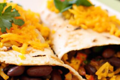 Savory Low-Sodium Bean Burritos: A Heart-Healthy Delight