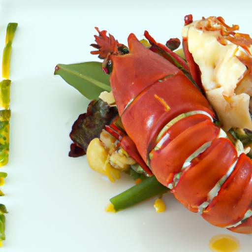 Savor the Elegance: Lobster Tail with Saffron Butter Delight