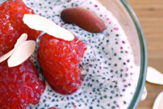 Berry Bliss: Chia Seed Pudding with Almond Milk Magic