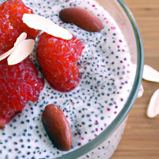 Berry Bliss: Chia Seed Pudding with Almond Milk Magic