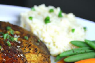 Savor the Perfect Plate: Grilled Chicken with Rice & Veggies