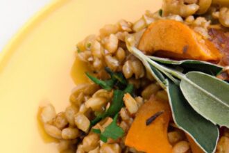 Hearty Farro with Roasted Butternut Squash and Sage Bliss