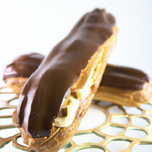 Indulge in Luxurious Eclairs with Chocolate & Vanilla Cream