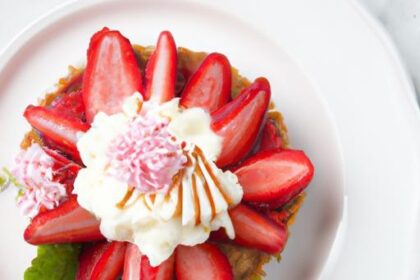 Rhubarb Cream Tart Meets Strawberry Meringue Delight
