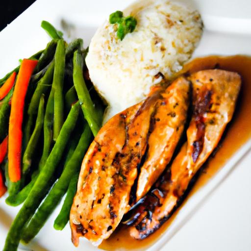 Savor the Perfect Plate: Grilled Chicken with Rice & Veggies