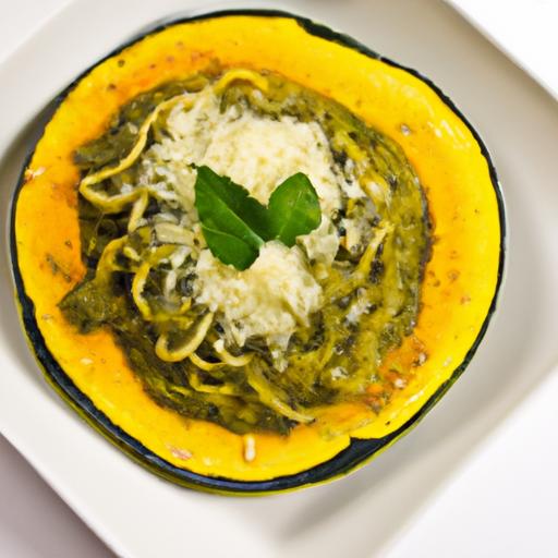 Spaghetti Squash Delight: Low-Sodium Pesto Made Healthy