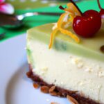 Zesty Lemon-Lime Cherry Pistachio Cheesecake Delight