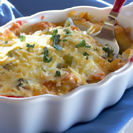 Spicy Buffalo Chicken Casserole with Creamy Ranch Twist