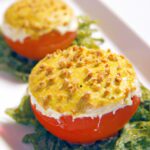 Savoring Cheese Spheres Paired with Light Tomato Air