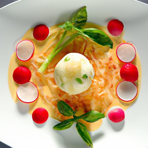 Cheese Spheres with Tomato Air: A Culinary Artistry Unveiled