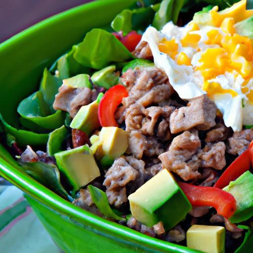 Hearty Keto Burrito Bowl: Ground Beef & Cheese Delight