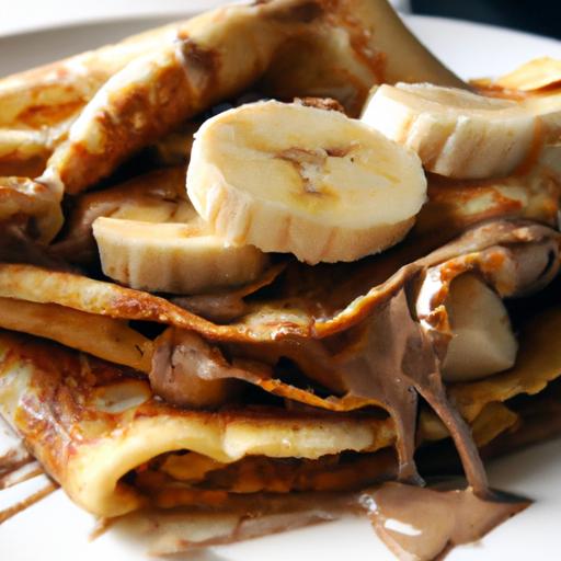 Decadent sweet Crêpes with Nutella and Banana Bliss