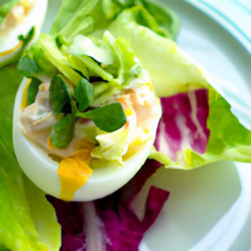 Crisp & Creamy: Low-Carb Egg Salad in Lettuce Cups