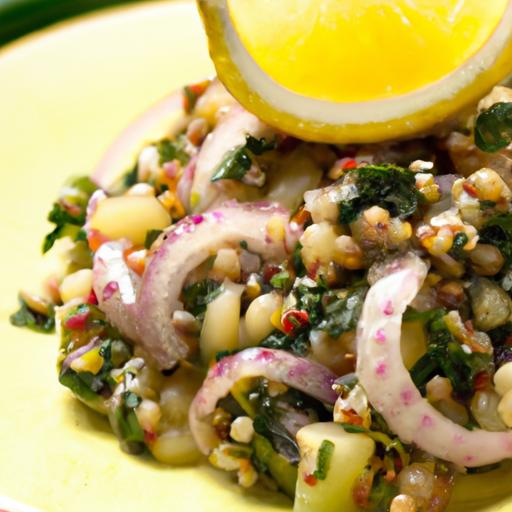 Zesty Lentil & Quinoa Salad with Vibrant Lemon Dressing