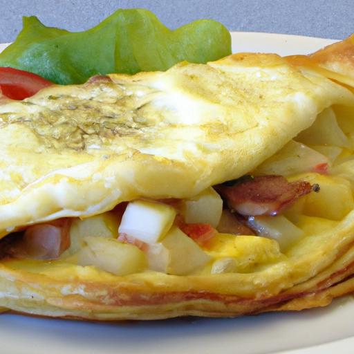 Savor the Classic Galette​ Complète: Egg, Cheese & Turkey ⁣Delight
