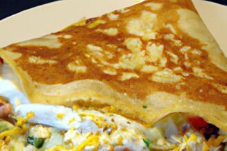 Savor the Classic Galette Complète: Egg, Cheese & Turkey Delight