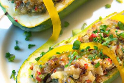 Quinoa-Stuffed Zucchini Boats: A Nutritious Flavor Journey