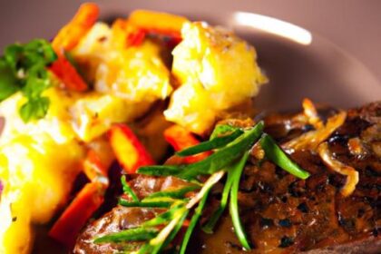 Savor Garlic Butter Steak Bites with Cheesy Smashed Potatoes