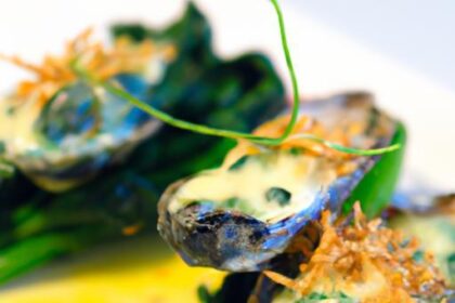Oysters Rockefeller Reimagined: Spinach & Hollandaise Twist