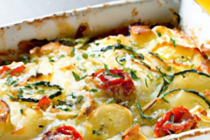Golden Zucchini & Tomato Bake: A Parmesan Delight Recipe