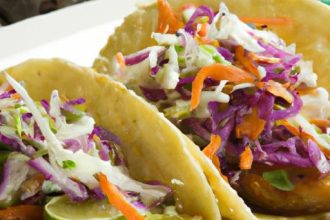 Crunchy Fish Tacos with Zesty Cilantro Lime Slaw Delight