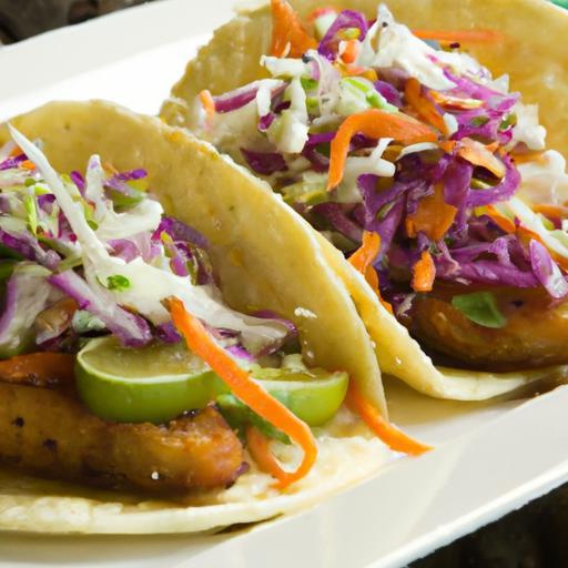 Crunchy Fish Tacos with Zesty Cilantro Lime Slaw Delight