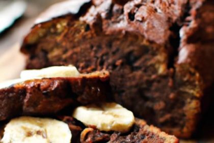 Indulge in Super MOIST Double Chocolate Banana Bread Bliss