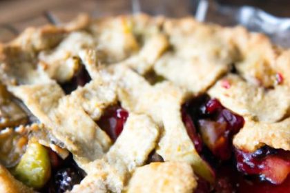 A Delicious Twist: Blackberry Apple Pie with Crunchy Crumble