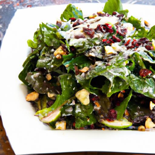 Elevate Your Greens: Salad with Balsamic Spheres & Olive Oil Powder
