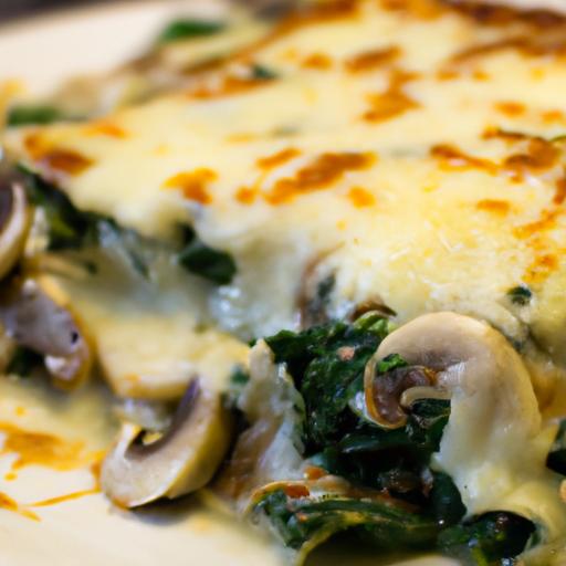 Wholesome Spinach & Mushroom Lasagna with Low-Sodium Cheese
