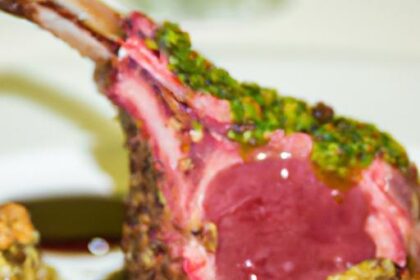 Elevate Dinner: Rack of Lamb with Pistachio Crust & Mint Jus