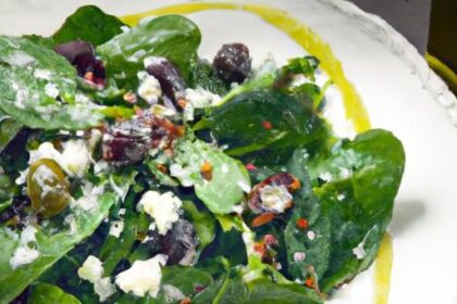 Elevate Your Greens: Salad with Balsamic Spheres & Olive Oil Powder