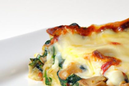 Wholesome Spinach & Mushroom Lasagna with Low-Sodium Cheese
