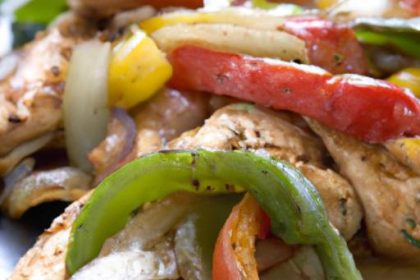 Sizzling Chicken and Peppers: The Ultimate Fajita Feast