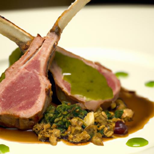 Elevate Dinner: Rack of Lamb with Pistachio Crust & Mint⁣ Jus