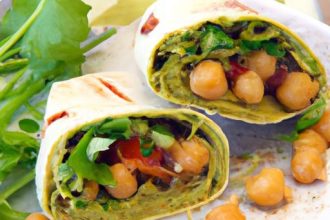 Wholesome Chickpea Salad Wrap with Creamy Avocado Bliss