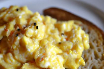 Creamy Sous Vide Scrambled Eggs with Melty Cheese Magic